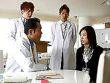Randy Housewife Examined By A Group Of Hot Doctors