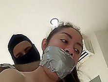 Latina In Leather Restrains Part 4+ Blowjob