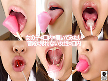 Going Inside The Mouth - Asian Schoolgirl Sucking Licking