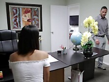 Co-Worker's Penis Turns Out To Be Better For The Asian Than Dildo