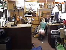 Blonde Babe Gets Pounded At The Pawnshop