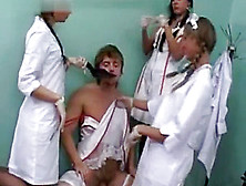 Three Nurses Trampling And Feet Worship