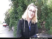 Publicagent - Blond In Glasses Gets Banged