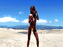 Naked Traveler,  Playa Nudista,  Naked Traveler Masterbating