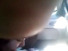 Young Ebony Teen Giving Car Head After Class