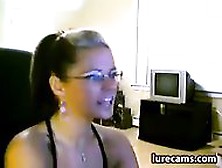 Cam Slut With Glasses Teasing
