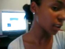 Amazing Amateur Video With Ebony,  Webcam Scenes