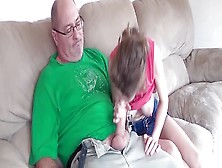 Hot Big Boob Skinny Girl Destroyed By Stepdad