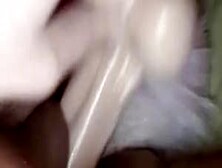 Pussy Fucked With Big Dildo And Tail Plug