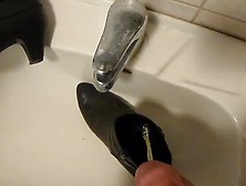 Piss In Wifes Black Ankle Boot