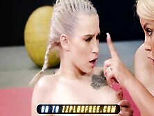 Brazzers - Crazy Hot Bodacious Bridgette B Teaches Slim Kiara Cole A Lesson For Fucking Her Man