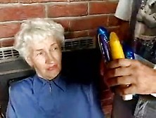 Unshaved Granny With Dildos