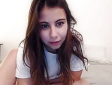 Brunette Cute Teen Fucks Her Pussy With Sex Toy On Webcam