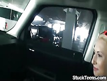 Stranded Blonde Teen Fucked In Car