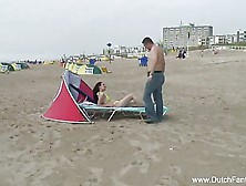 Dutch Teen Outdoor Beach Massage Fuck
