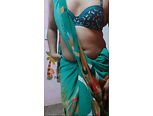 Indian Desi Crossdresser Shelame Saree