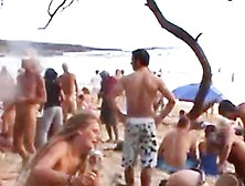Awesome Hairy Pussy Video Made On The Nudist Beach