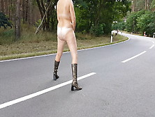 Street Amateur Nude Outdoor Outside