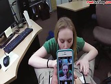 Pawnshop Pov Babe Facial Jizzed In Office After Bj N Fucking