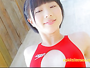 Rin Sasayama Pretty Teen Teases In Her Swimsuit Stunning Girl Bends In Many Pos So You Can See Her Labia