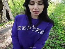 Deepthroat And Cum In Mouth Outdoors – Pov