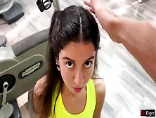 The Trainer Offers New Exercises And Fucks Katty Right In The Gym