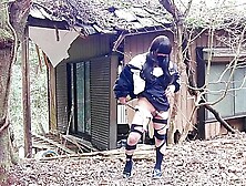 Masturbation Perverted Transgender Tearing Clothes In An Abandoned House In The Forest P1