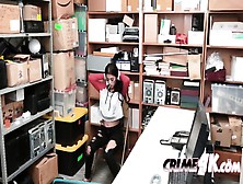 Horny Small Titted Teen Fucked Hardcore Inside Guard S Office