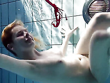 Big Tits Blonde Swimming Pool Teen Showing Pussy