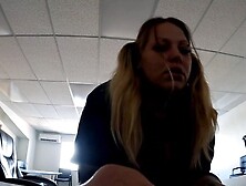 Horny Wife Gets Pounded At The Workplace.  Find The Full Video On Onlyfans And Fansly