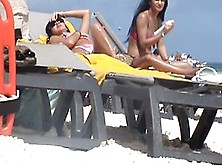 Incredible Beach Two Girls Latin Topless Punta Cana 001