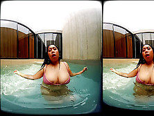 Vrpussyvision. Com - Female With Immense Fun Bags In The Pool