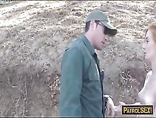 Border Hopping Redhead Gets Her Pussy Pounded By Bp Agent