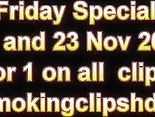 Smoking Clips Fetish,  Black Friday Special!!