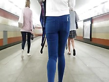 Behind The Sweet Girl S Ass In The Subway