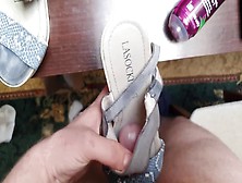 Fucking Wife's Shoes And Cumming On Them