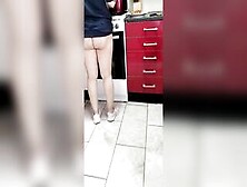 Step Milf Prepares Food Nude Without Underwear Got Fuck By Step Son Into The Kitchen