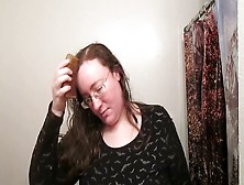 Hair Journal: Combing Long Curly Strawberry Blonde Hair - Week 7 (Asmr)