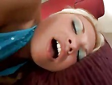 Blonde Cutie Jams Dick In Throat & Pussy