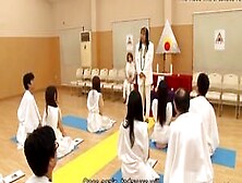 Glamorous Japanese Hottie Religiously Worships Cocks Like Th