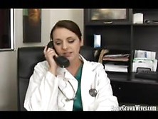 Homegrownwives Ginormous Hooter Dark Haired Tears Up Her Patient