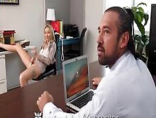 Office Tease Gets Her Boss Cock Hard