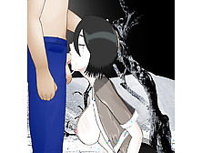 Rukia Kuchiki Worships A Huge Cock With Wet Sloppy Intense Deepthroating Until Her Face Is Drenched In Cum - Sdt