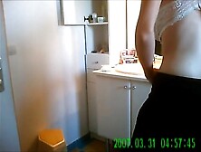 Hairy Girl Caught In The Shower By A Hidden Cam