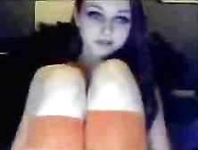 Goth Bitch Chatting On Cam Two