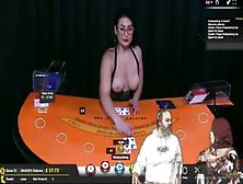 Random Chat While Playing Naked Blackjack At The Pornhub Casino