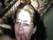 Blowjob In Glasses Ends In Facial Cum