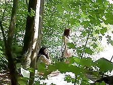 Lesbian Play In The Forrest