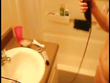 Damn Hot Teen Bitch In The Bathroom
