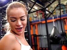 Three Fitness Bombshells Have A Naughty Lesbian Workout